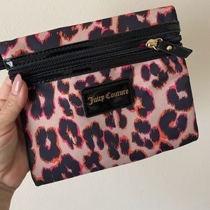 Juicy Couture zip pouch clutch make up bag
